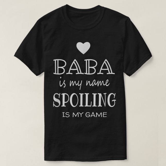 Baba är min Namn-fona-grafiklaster för Baba T Shirt (Design framsida)