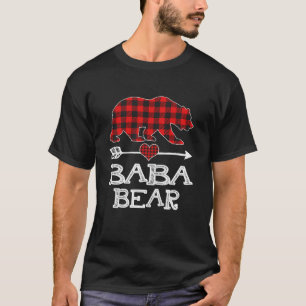 Baba Bear jul Pajama Red Play Buffalo Famil T Shirt