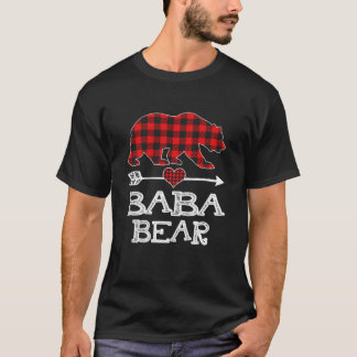 Baba Bear jul Pajama Red Play Buffalo Famil T Shirt