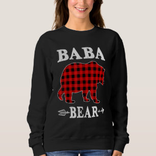 Baba Bear jul pyjamas röd rutig Buffalo Familj T Shirt