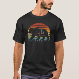 Baba Bear Retro Vintage Sunset Funny Novelty Pappa T Shirt