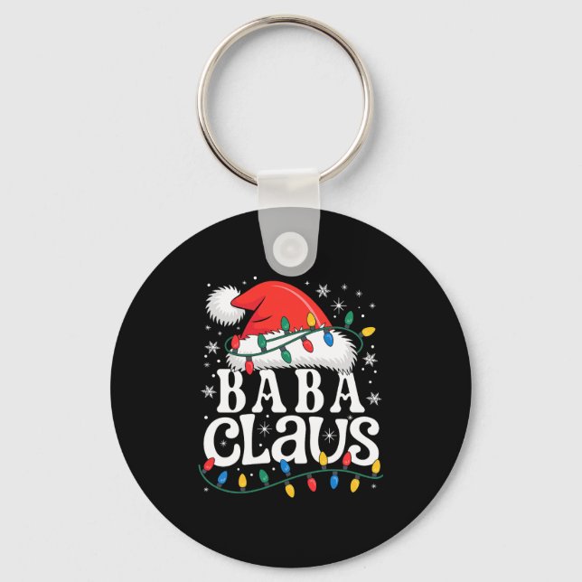 Baba Claus Funny Xmas Christmas Grandma Holiday St Nyckelring (Framsida)
