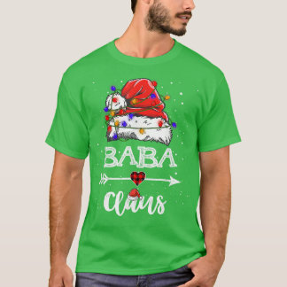Baba Claus jul Light Pajama Family Matching T Shirt