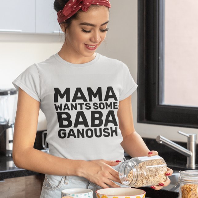 BABA GANOUSH HUMMUS MAMMA T-Shirts Linne Med Racerback (Skapare uppladdad)