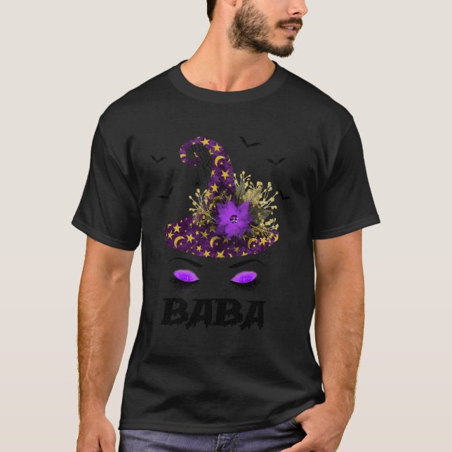 Baba Hat Witch Halloween Costume T Shirt (Framsida)