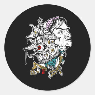 Baba Jaga Baba Yaga Runt Klistermärke