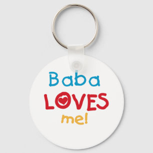 Baba Kärlek Me T-shirts och gåvor Nyckelring