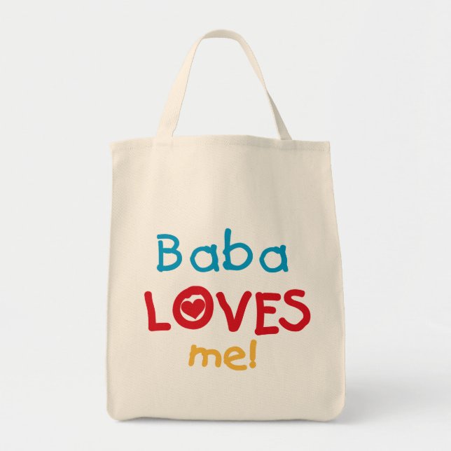Baba Kärlek Me T-shirts och gåvor Tygkasse (Framsidan)