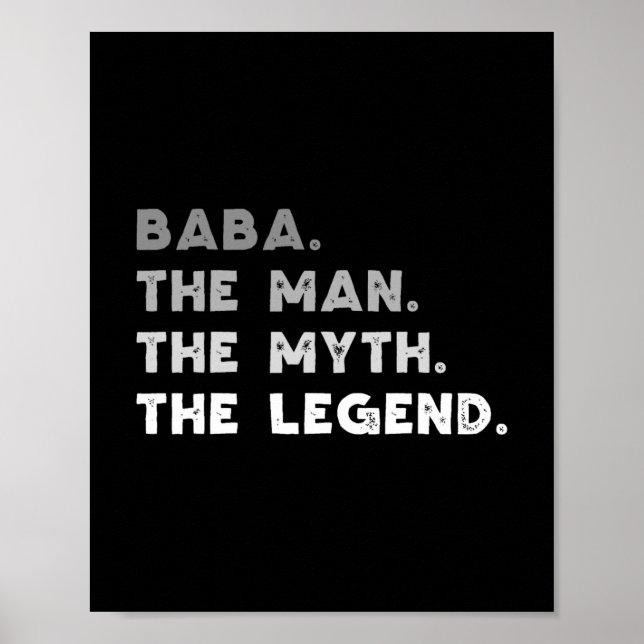 baba mannen i myten om den legend coolan baba poster (Framsidan)