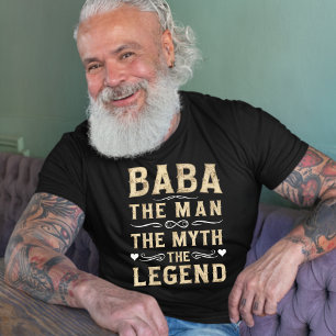 BABA   Mannen Myth the Legend Fars dag T Shirt