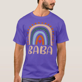 Baba Rainbow Grandma Cute Mors dag Funny Baba  T Shirt
