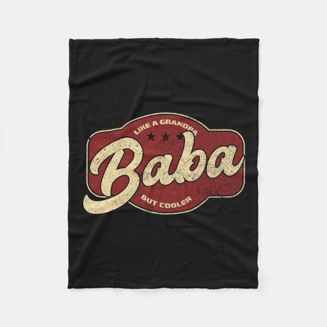 Baba som en farfar men coolare - Baba arabiska  Fleecefilt (Framsidan)