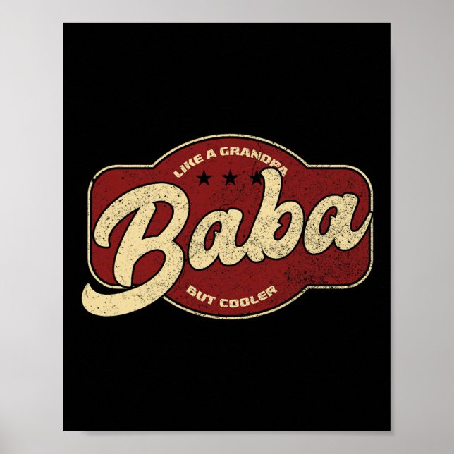 Baba som en farfar men coolare - Baba arabiska  Poster (Framsidan)