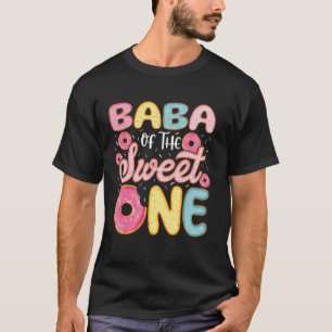Baba till den söta ettas födelsedagsdonutparty fam t shirt