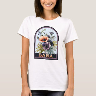 Baba Vintage Blommigt farmor T Shirt