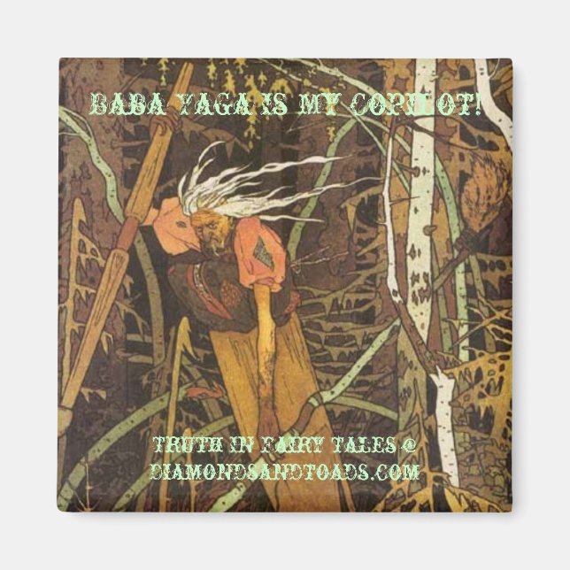 Baba Yaga är min kopilot! Magnet (Framsidan)