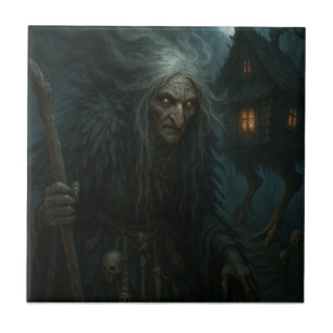 Baba Yaga's Enchanted Forest Kakelplatta