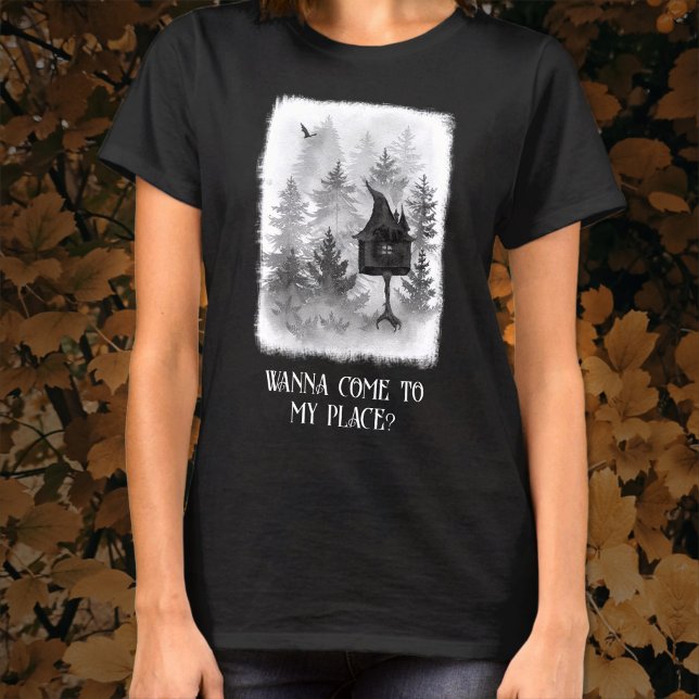 Baba Yaga's Hut Spooky Halloween T Shirt (Skapare uppladdad)