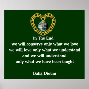 BabaDioum citationstecken Poster
