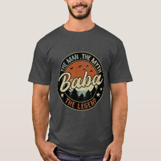 Babahe Manhe Mythhe Legend Vintage Fars Dag ret T Shirt