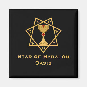 Babalon Guld Logotyp Magnets stjärna Magnet