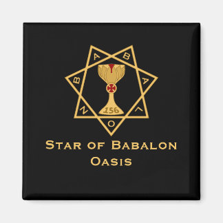 Babalon Guld Logotyp Magnets stjärna Magnet