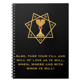 Babalon Guld Logotyp Spiral Bound Bound Bound-dato Anteckningsbok