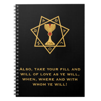 Babalon Guld Logotyp Spiral Bound Bound Bound-dato Anteckningsbok