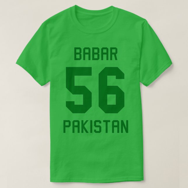 Babar Azam 56 Pakistan Cricket Jersey 3 T Shirt (Design framsida)