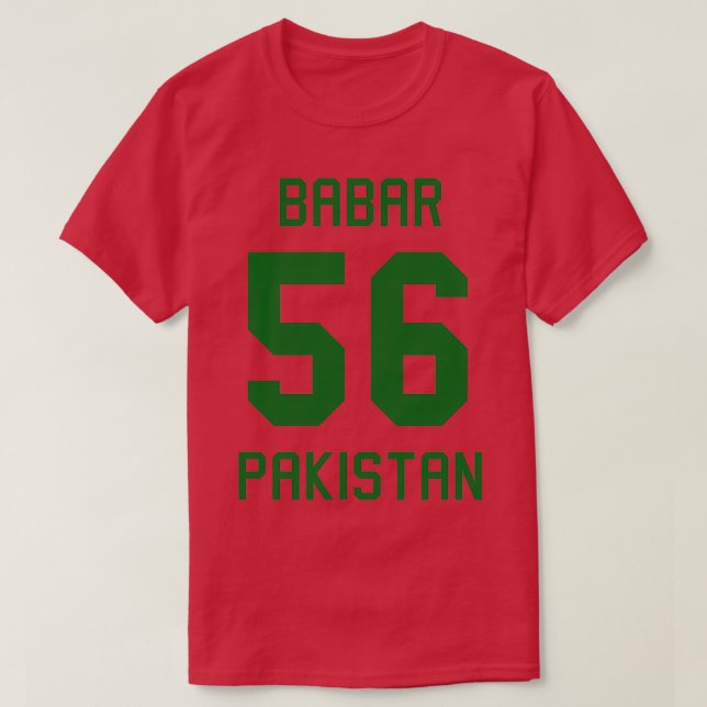 Babar Azam 56 Pakistan Cricket Jersey 5 T Shirt (Design framsida)