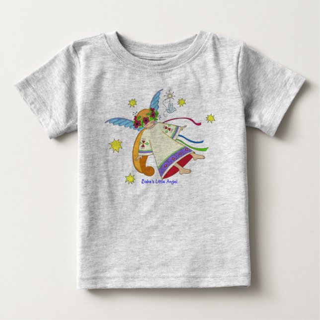 Babas lilla ängel t-shirt (Framsida)