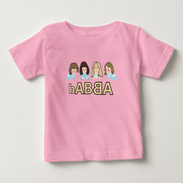 bABBA - musical babies and little dancing queens T Shirt (Framsida)