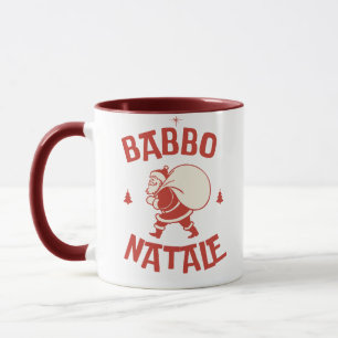 Babbo Italian Santa söt Kawaii God Jul Mugg
