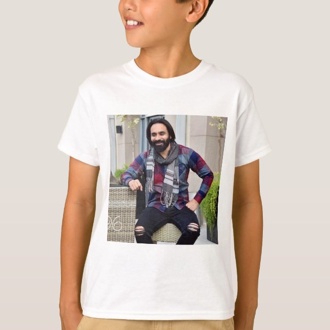 Babbu Maan tryckt t t-shirt (Framsida)