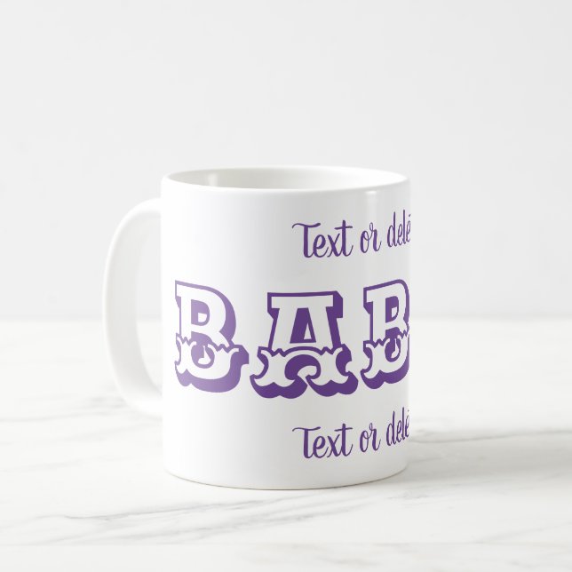 Babci polska farmor Personlig Kaffemugg (Framsida vänster)