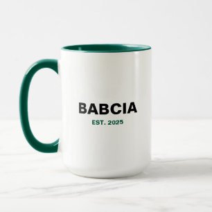 "Babcia Est. År" - Perfekten Grandma Gift Mugg