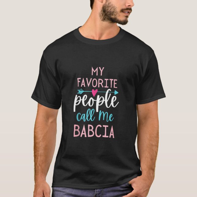 Babcia Favorite Grandma Poland Grandmor Mor T Shirt (Framsida)