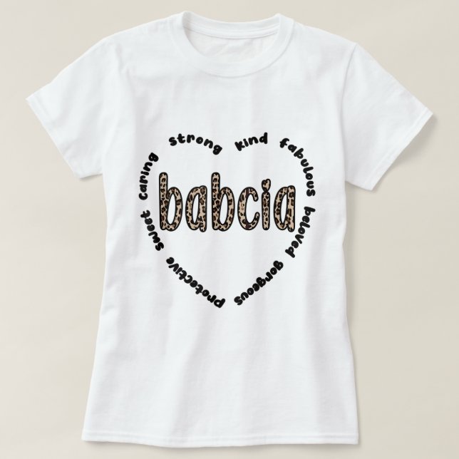 Babcia Grandmor Babcia Grandma Apprecition T Shirt (Design framsida)