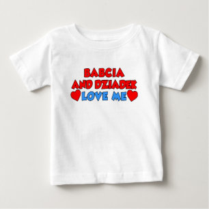 Babcia och Dziadek älskar mig Tee Shirt