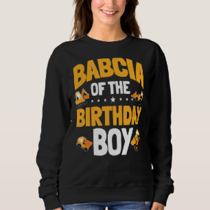 Babcia of the Birthday Boy Construction Worker Bda T Shirt