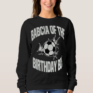 Babcia of the Birthday Boy Soccer Team Party T Shirt