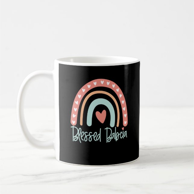 Babcia Polish Grandma Gift Kaffemugg (Vänster)
