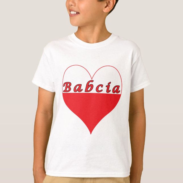 Babcia polska Heart Tröja (Framsida)