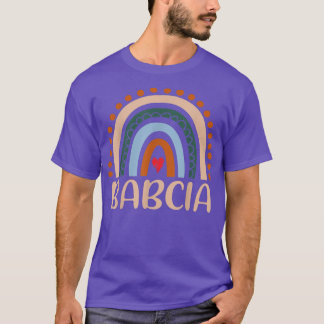 Babcia Rainbow Grandma Cute Mors dag Funny Babc T Shirt