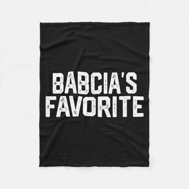 Babcia’s Favorite Funny Grandparent Granhild Vinta Fleecefilt (Framsidan)