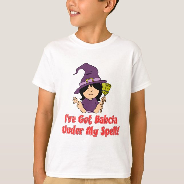 Babcia under min spell t shirt (Framsida)