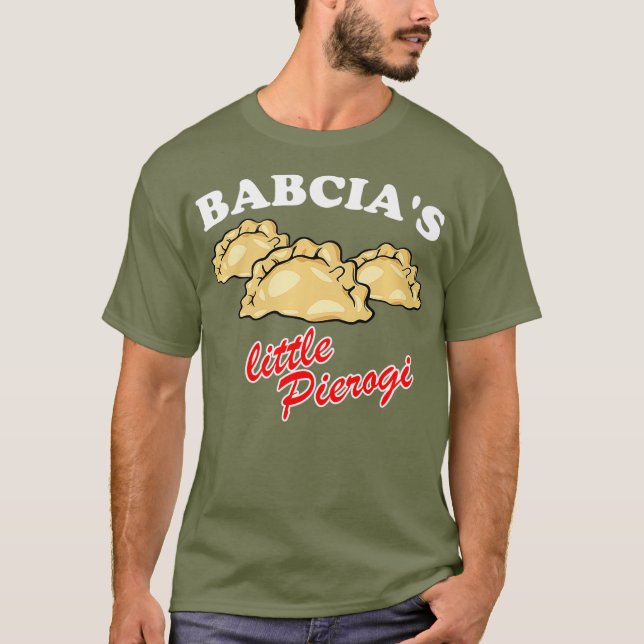 Babcias Little Pierogi Polska food Polska T Shirt (Framsida)