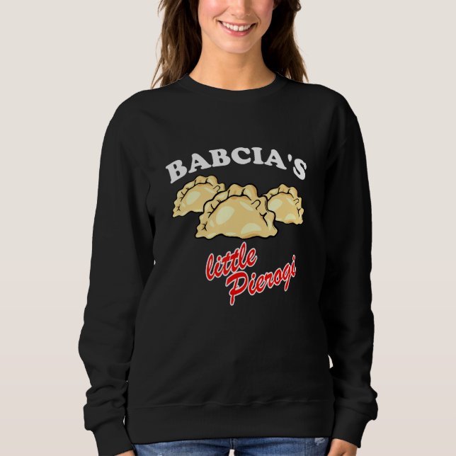 Babcias Little Pierogi polska Food Polska T Shirt (Framsida)