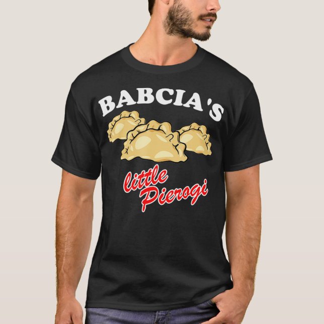 Babcias Little Pierogi Polska food Polska T Shirt (Framsida)