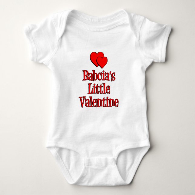 Babcia's Little Valentine T Shirt (Framsida)